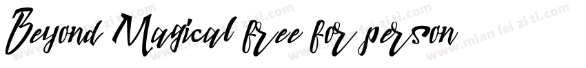 Beyond Magical free for personal us字体转换